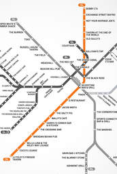 Boston T Bar Map Boston's first map of bars near the T   MBTA Bar Map   Thrillist