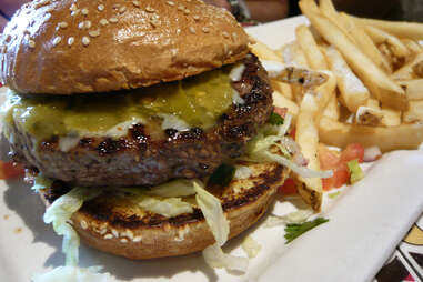 green chile burger