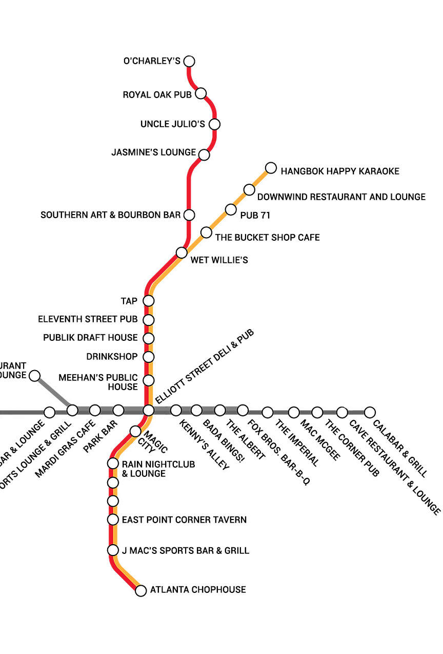 BARTA Atlanta's first transit booze map - Thrillist