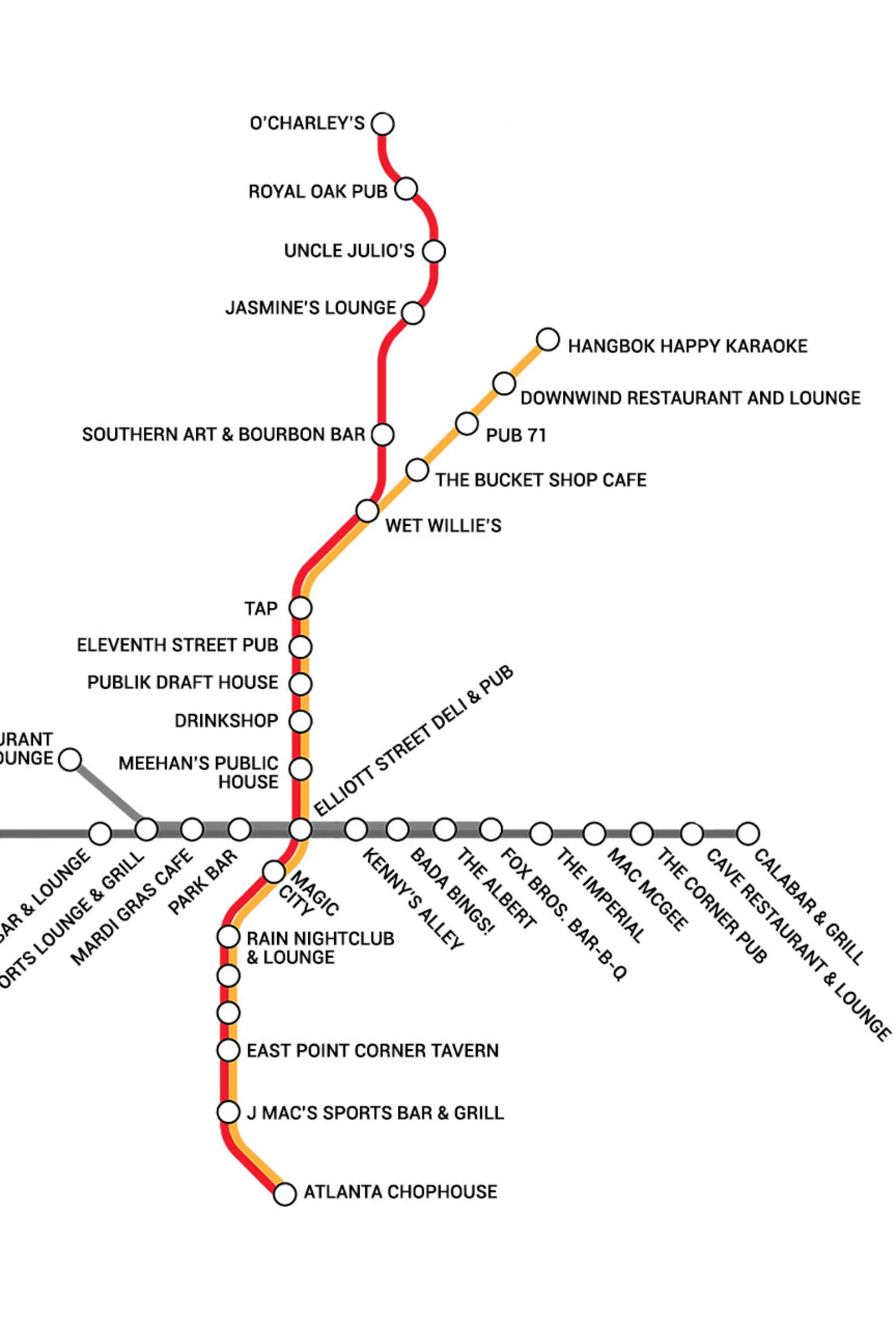 BARTA Atlanta's first transit booze map - Thrillist