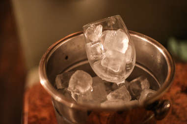 glass on ice