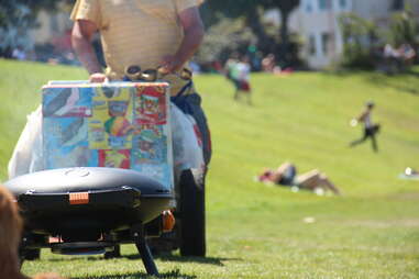 Ice cream cart at Dolores Park