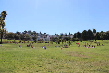 Main lawn at Dolores Park