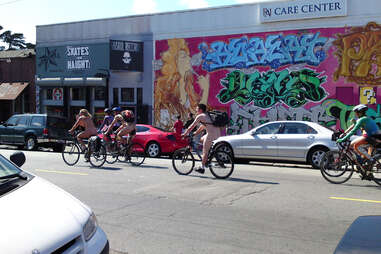 Naked bike ride