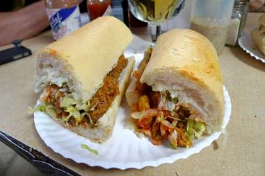 Fried shrimp po-boy Domilise's