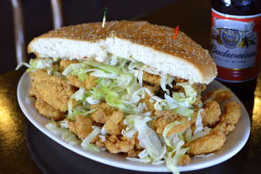 Fried seafood po-boy Parran's