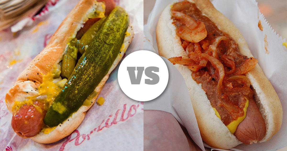 chicago vs new york hot dog