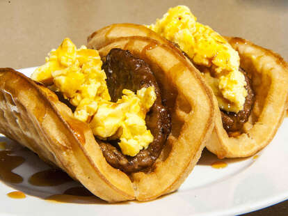 Taco Bell waffle taco