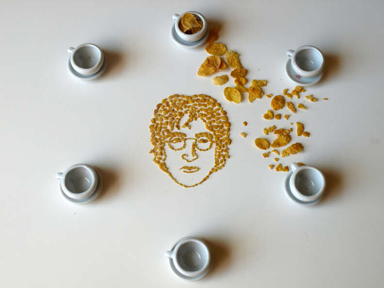 John Lennon Corn Flakes portrait