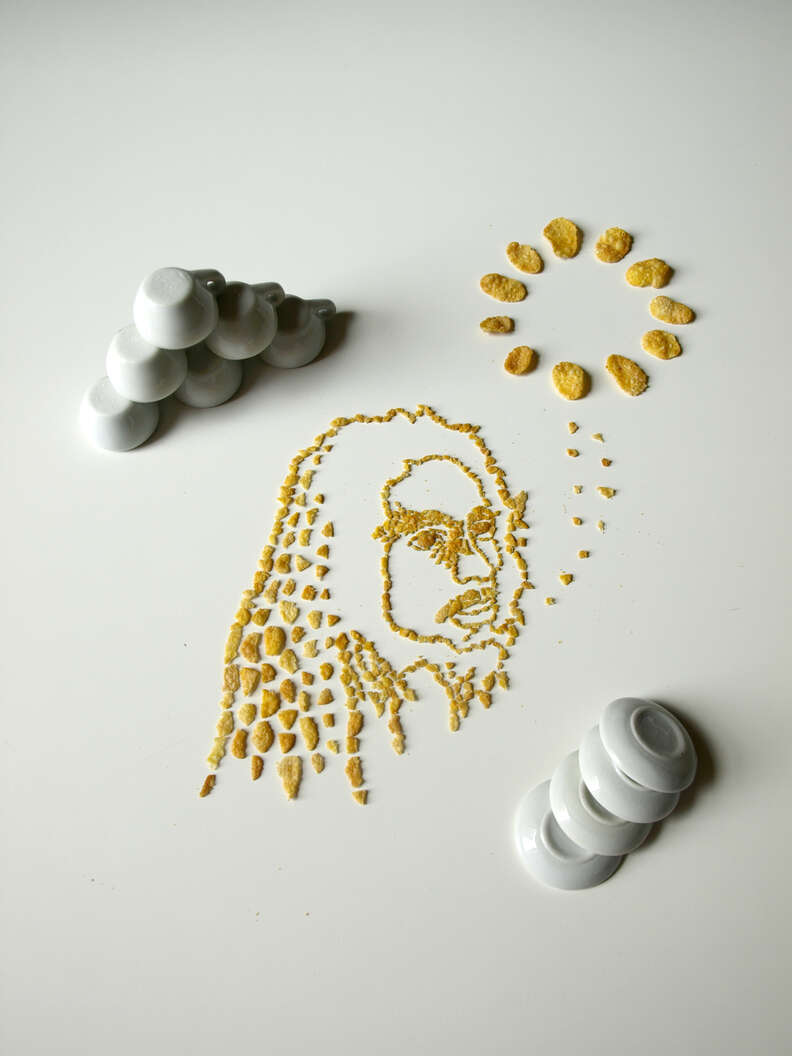 Bob Marley Corn Flakes portrait