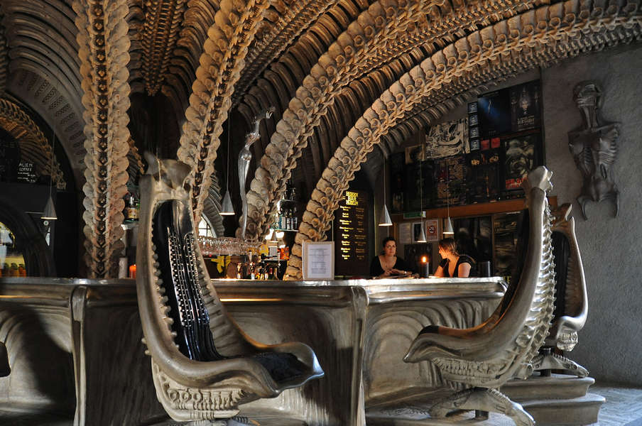 H.R. Giger Bar Gruyères, Switzerland - Is this the World's