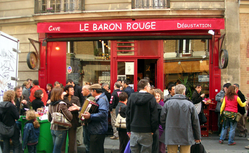 Le Baron Rouge 1 Rue Théophile Roussel 75012 Paris Le Baron Rouge: A Paris, France Bar.