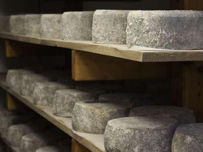 aging cheese