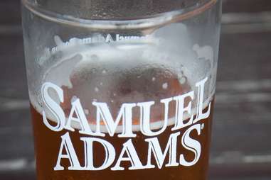 Samuel Adams beer in glass