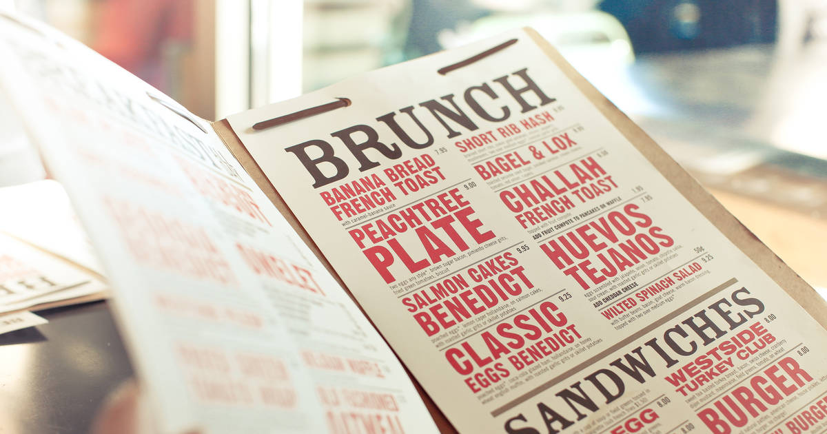 french cafe menu design