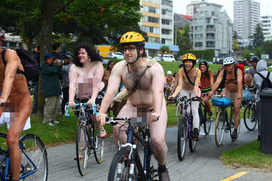 naked man biker