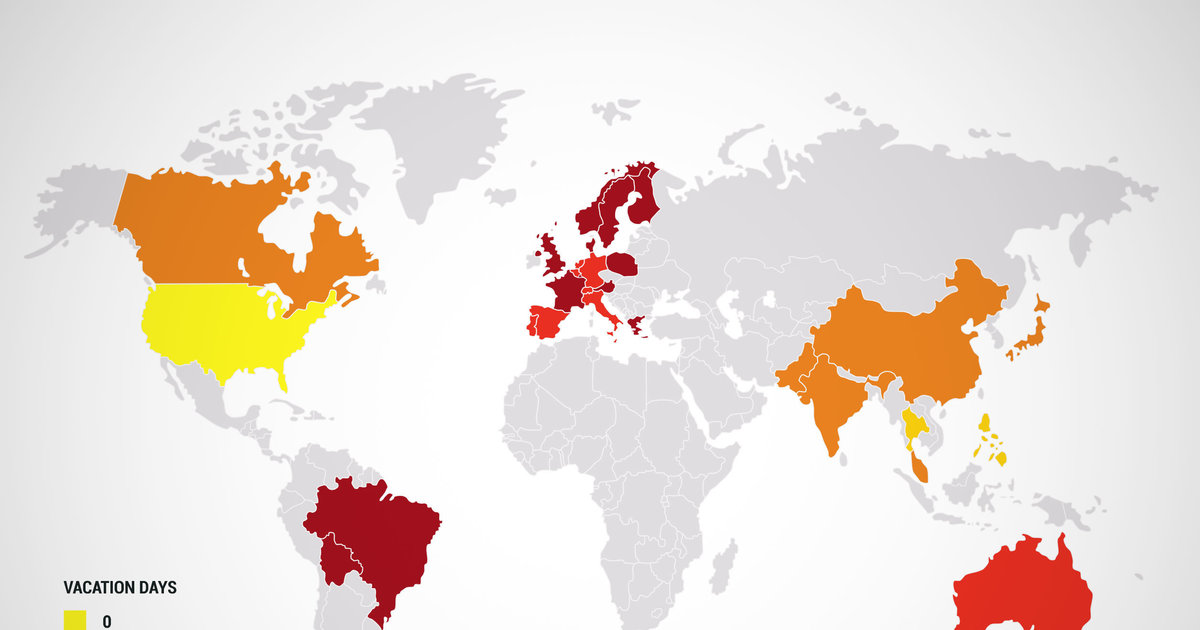 Paid Time Off Which Countries Get the Most Vacation Time Thrillist