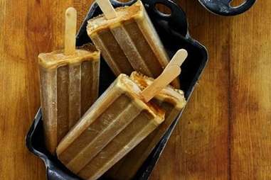 Bourbon butterscotch latte popsicles