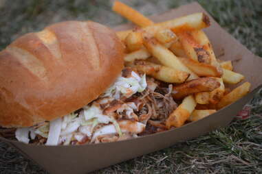 Pulled Pork and Fries Telluride Bluegrass Eats DEN