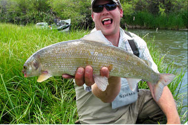 A proud fisherman