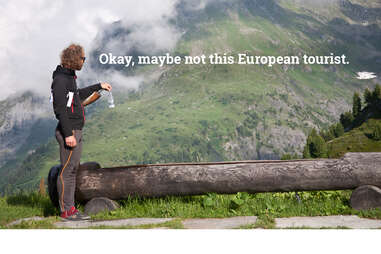 The gross kind of European tourist