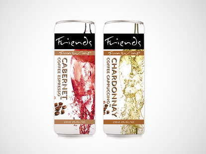 Friends Fun Wine Cabernet Coffee Expresso and Charndonnay Coffee Cappuccino