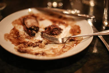 dirty plate