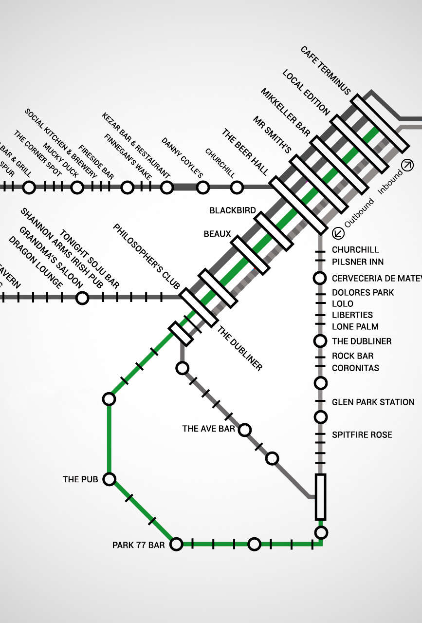 SF Muni Map With Bars Near Every Stop - Thrillist