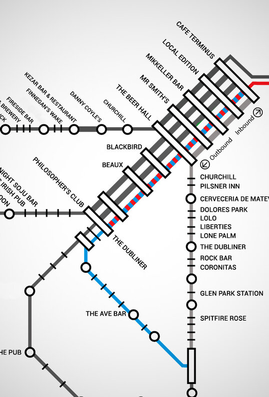SF Muni Map With Bars Near Every Stop - Thrillist