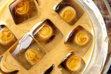 Iced coffee genius in action