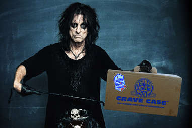 Alice Cooper with White Castle Crave Case