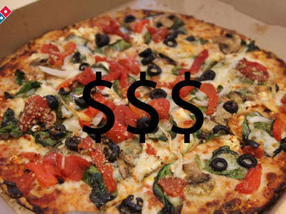 Dominos pizza dollar signs