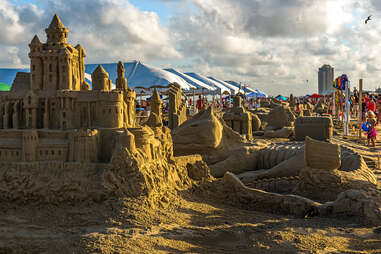 An award winning sandcastle