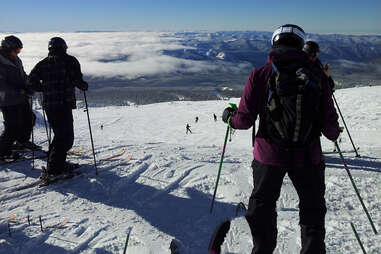 Mt. Hood skiiers