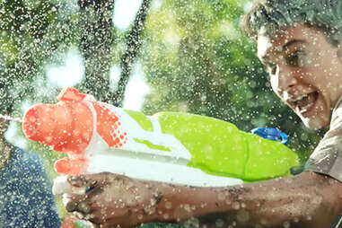 A Super Soaker fight