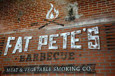 Sign Fat Pete's Barbecue DC