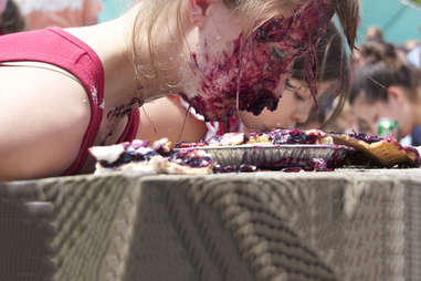 A food-eating contest