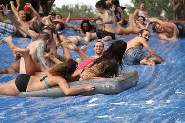 A gigantic slip 'n slide