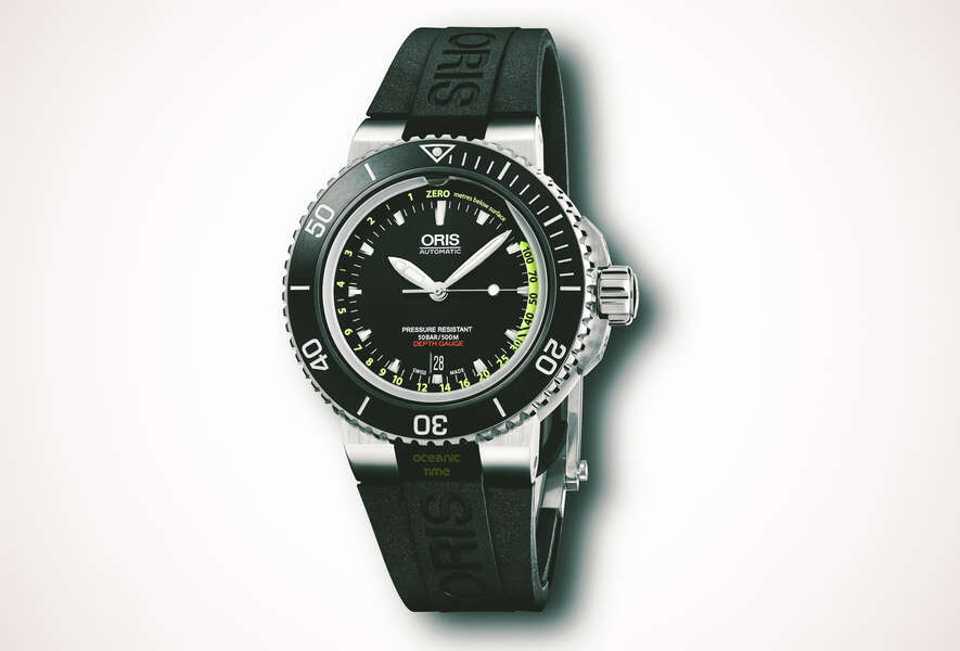 Oris Aquis Dive Watch Gauges Depth by Letting Water In Thrillist