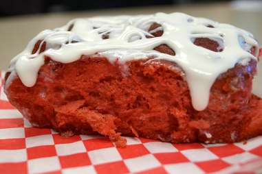 Red velvet cinnamon roll