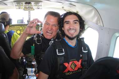 Pete and Skydive instructor