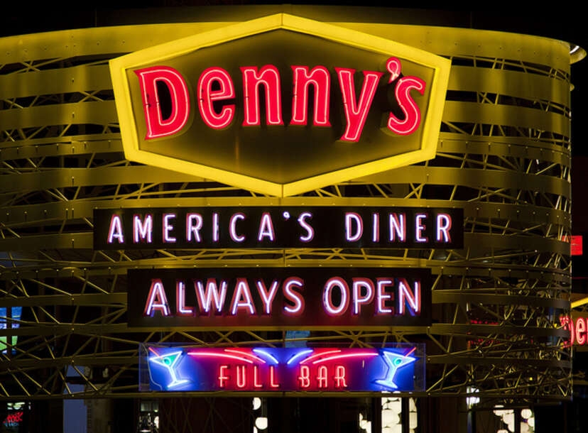 Dennys, an american classic! FREMONT STREET @ night