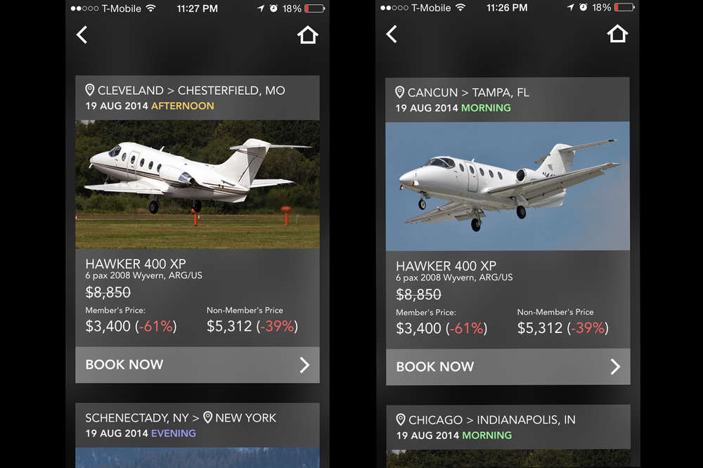 Rent A Private Jet Using Jetsmarter App Uber For Private Jets Thrillist