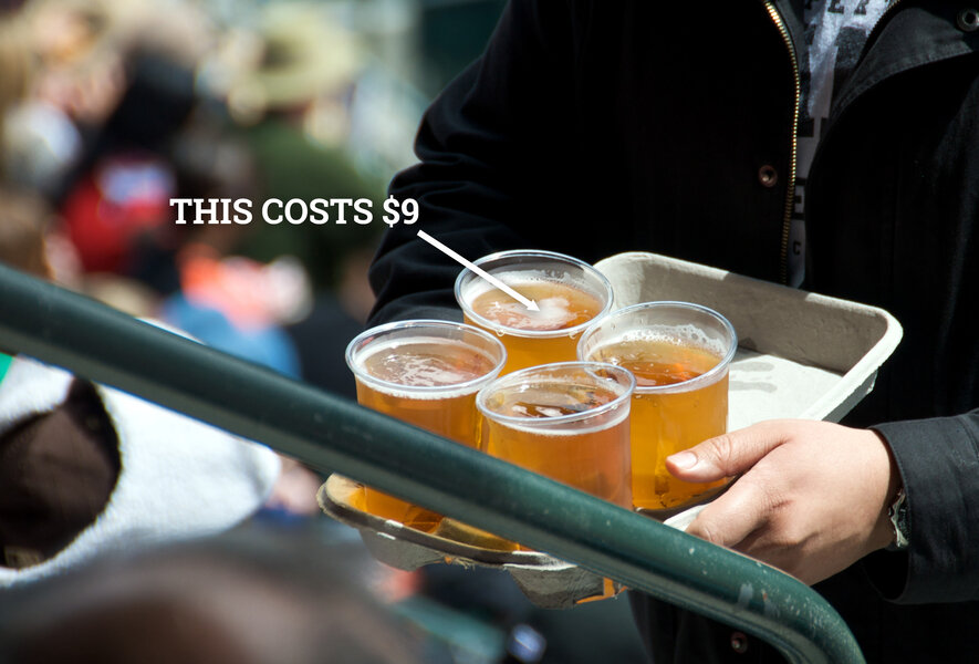 Overpriced Football Stadium Beer - Detroit Lions, Seattle Seahawks