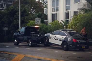 Miami Beach Police Car Tow