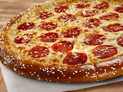 Little Caesars pretzel pizza