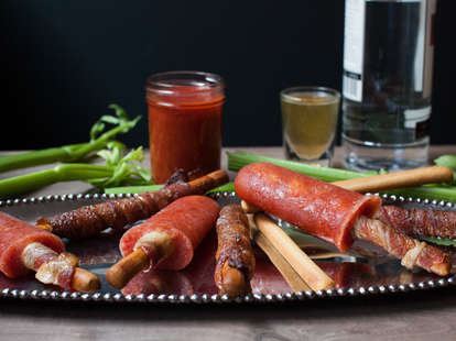 Boozy Bacon Bloody Mary Popsicles — Thrillist Recipes