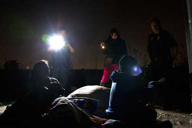A game of flashlight tag