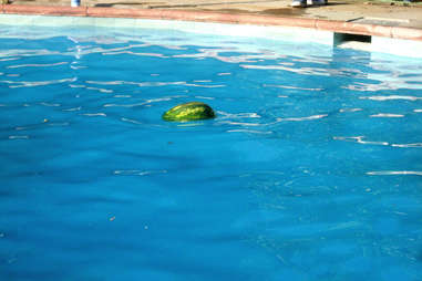 A greased watermelon