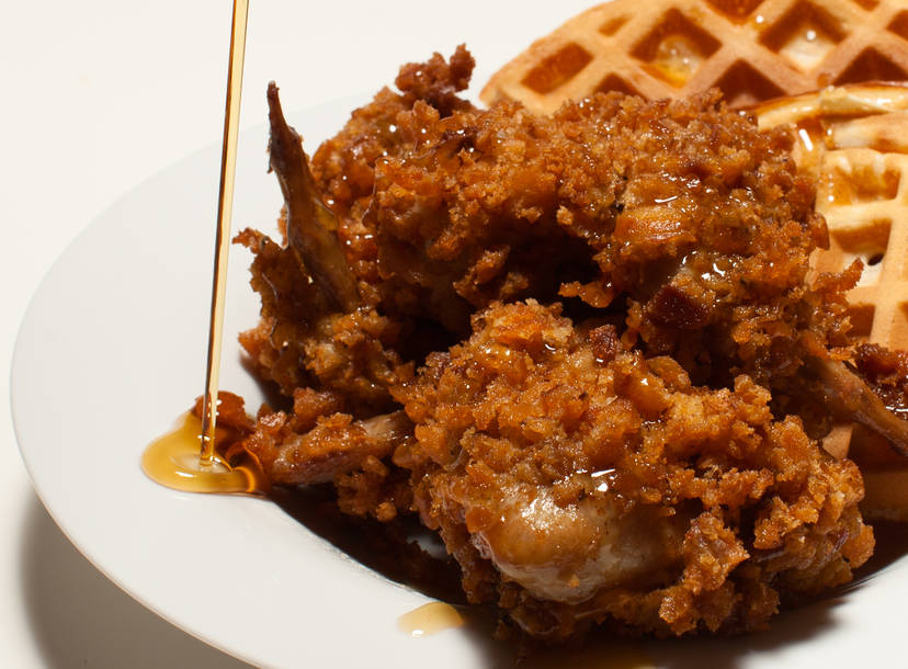 Fried Chicken And Waffles Recipe Thrillist Recipes